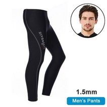 프리다이빙슈트 서핑 드라이 슈트 Neoprene-바지 잠수복 남성 여성 스쿠버 다이빙 서핑 바지 성인용 레깅스, m, 06 1.5mm Men Pants_03 M