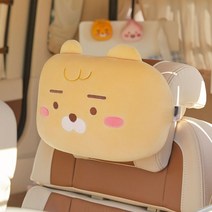 폭신한 리틀라이언 인형 차량용 목쿠션, 혼합색상, 1개