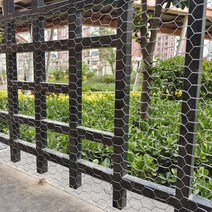 농작물 보호 그물망 멀칭비닐치킨 토끼에 대 한 아연 도금 된 6 각형 철망 울타리 동물 가정용 정원 와이어, 01 0.35x1M