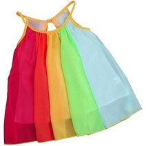 CsgrFagr Csgr Fagr Toddler 키즈 Baby Girl 프린세스 옷 민소매 쉬폰 투투 레인보우 드레스 여아, Multicolor, 130（对应来货6码）