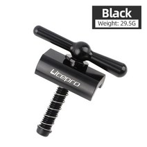 미니 접이식 접는 자전거 벨로 가벼운무게 작은바퀴 litepro 버클 작은 천 에 적합, 블랙