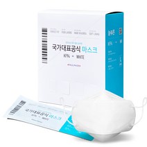 늘푸른 KF94 컬러황사방역용 마스크 화이트 대형 50매, 화이트(50매)