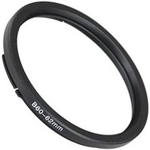 60-62mm Fotodiox Bayonet 60 B60-62mm Step Up Filter Adapter Ring for Hasselblad Anodized Black Met, 1