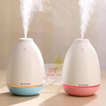 세트 가습기 작은 2개 미니 USB 책상위 컴팩트한, 블루(1)＋그린(1)