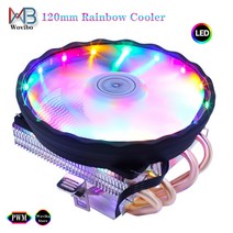 수냉쿨러 컴퓨터쿨러 cpu쿨러 로우 프로파일 120mm CPU 쿨러 팬 4 히트 파이프 PWM 핀 라디에이터 LGA 775, CHINA_LGA 775 115X 1366 | 4PIN