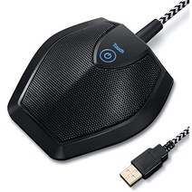 TONOR 회의 USB 마이크 화상 회의용 무지향성 콘덴서 PC 녹음 Skype 온라인 수업 법원 기자 Mac OS X Windows Compute G11과 호환되는, 단일모델명/품번