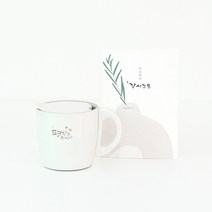 창조플러스몰 청현재이 좋은말씀 머그텀블러 Bset (평안머그+노트) / 손잡이 화이트 다음담아 감사선물