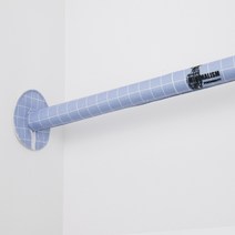 에어컨 난방기 파이프 커버 실외기 가리개 매립 호스 덮개 가스 배관 스티커 패브릭, 바이올렛 라인 사슴 + 길이100cmx둘레14cm