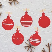 바보사랑 페이퍼 크리스마스 데코픽(5입) 오너먼트.파티해, 눈사람