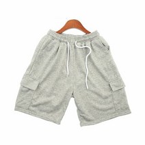 남성용 쭈리 카고포켓 반바지 백멜란지