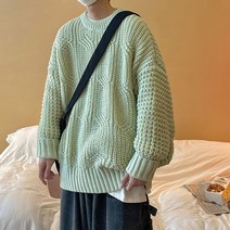 워셔블니트 남자니트코디 루즈핏 빅사이즈 겨울 스웨터