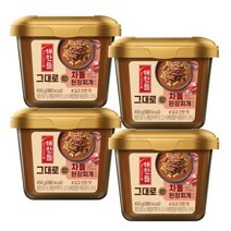 해찬들 그대로 끓여먹는 차돌 된장찌개 양념450g x4개, 해찬들 그대로 끓여먹는 차돌 된, 4개