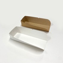 고고패키지 크라프트 종이트레이 핫도그 받침 - 소 대 (100개)