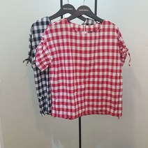 뱅뱅 NC경산점 여름신상 초대박할인!! 여성 반팔 체크 블라우스 NSH328