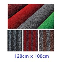 엘리베이터 복도 먼지제거 고급 인조잔디 바닥깔판 눈비 논슬립, 1개, 적색 120x100cm