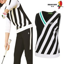 [마코 SALE] (여성)사선스트라이프베스트_MKW1SV60