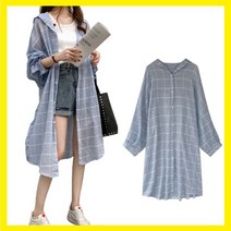여자셔츠 데일리셔츠 루즈핏셔츠 롱셔츠 후드 긴팔 바람막이 긴남방 여자 캐주얼 코디