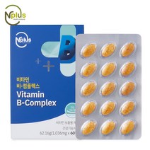 엔플러스 비타민B 컴플렉스 1036mg x 60정 * 2박스, 1036mg 60정 2개월분, 1개