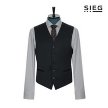 지이크 울 블렌디드 네이비 5 버튼 정장 베스트 (PBVAH3062)