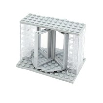 가정용 조립식 미니온실 비닐하우스 시공 DIY 도시 친구 장난감 집 MOC 부품 울타리 계단 사다리 문 빌딩, 10 CN00065-A05