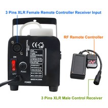 피톤치드 연무기 포그머신 업소용 가정용 Aucd 휴대용 3 핀 xlr 무선 원격 제어 수신기 400 w 900 1500 연, 한개옵션0