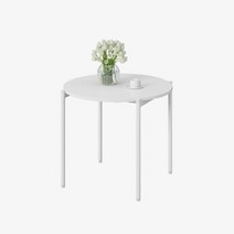 한샘 플롯 원형 테이블 86cm (컬러 택1), 화이트(A)