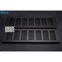 환풍기설치방법2Pcs 80mm 사각형 알루미늄 천공 환기구 그릴 커버 가구 캐비닛/C 골드 블랙 아이보리 화이, 03 Black_08 W80L450mm