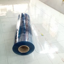 (모델E55 청투명1mm폭55cm) PVC연질염화방풍방수비닐 아스테이지 책상매트 투명매트 식탁매트 책상고무 두꺼운비닐