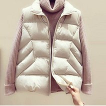 가바바 여성 겨울 숏조끼패딩 평범한 스타일에도 잘 어울리는 무난한 데일리 패딩조끼 G40290