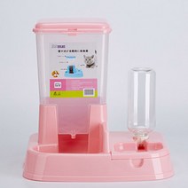 고양이 강아지 자동급식기 밥주는기계 자동사료급여기 배식기, 상품선택, 핑크
