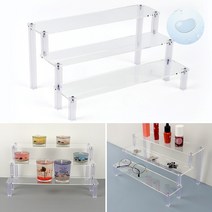 SOCEAN 3단 계단식 와이드 선반 상품 받침대 전시 다이 아크릴 스탠드 테이블 진열 선반 다단 판매대 물건 디피플레이 계단형 정리대 제품 쇼케이스 디피 지지대 상판 거치대
