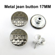 저스트인 혼합 금속 청바지 단추 바느질 의류 액세서리 장식 JMB-079 적합 17mm 30 개, [06] 5