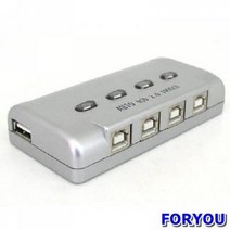 Foryou28180 USB 공유기 수동 스위치 및 프로그램 전 선택기 풋 전원 변환