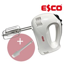 ESCO 홈베이킹 핸드믹서 거품기 3종 300W+알뜰주걱 증정!+거품날2개 추가(총6개), QF-0519H