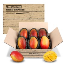[더로얄] 현지농장 직수입 알뜰 실속형 중대과 프리미엄 브라질 애플망고 6입 / 2.4kg 내외, 6개