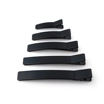 비즈아이 [9-734]헤어핀 신사각집게핀 35/50/60/70/80mm 블랙코팅 1개