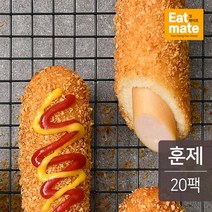 [랭킹닭컴] 잇메이트 닭가슴살 크리스피 핫도그 훈제 100gx20팩, 단품