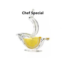 레몬즙 짜기 스퀴즈 짜개 기안84레몬착즙기 홈 슬립 압착 미니 수동 새 모양 투명 수동, 1ml