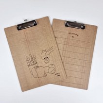 RT 아이비스 내추럴 우드 클립보드(SP), 숑숑비숑