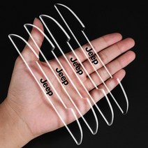 지프 체로키 호환 도어 핸들 안티 스크래치 스티커 그랜드 나침반 범퍼 보호 필름 267, 블랙 4개