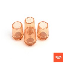 장판눌림 의자끌림 방지 사각고무캡 투명 사각 대 4P 화장대의자커버 사각의자발캡 소음방지, 원형-소