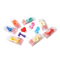 숫자초(소) 하트초 7cm 기념일초 케익초 생일축하 100일초 홈파티 생일파티 상차림 돌잔치, 숫자0