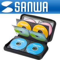 (SANWA) FCD-WL96BK 세미하드 CD/DVD 케이스 New 96매/블랙