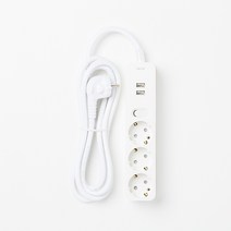[JAJU/자주] USB포트로 편리한 멀티탭 3구_2.5m, 기타