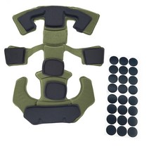 오픈페이스헬멧 클래식 오토바이 웬디의 서스펜션 시스템 사냥 전술 메모리 폼 카펫, 5.green-Liners