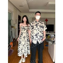 프렌치 커플시밀러룩 여름 데이트룩 원피스 세트