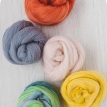 스튜디오분트 80수 오가닉 메리노 양모 이탈리아 수입양모 노뮬싱 95 컬러 10g, 1.샌드