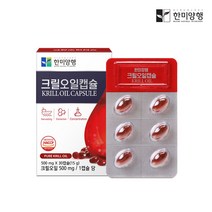 한미양행 남극 크릴새우오일 캡슐 인지질 58% 500mg30캡슐, 30캡슐, 2개