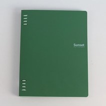 카와이 그린 쉘 루즈 리프 북 PP 바인더 노트북 저널 일기 일정 플래너 메모장 학교 문구 A5 10 홀, 04 B5