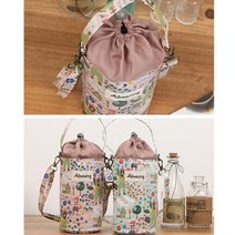 유치원소풍 도시락가방 미니보냉가방 이유식파우치, 핑크